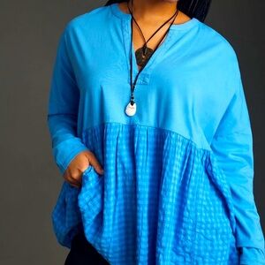 Anthropologie Pilcro babydoll swing top